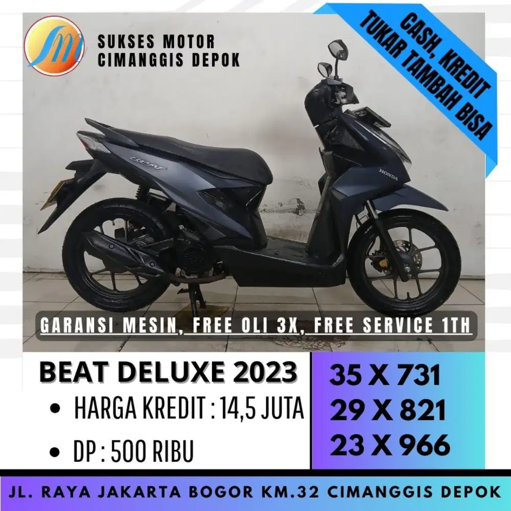 DP 500 BEAT DELUXE CBS ISS 2023 CASHBACK UPTO700 [SUKSES MOTOR]