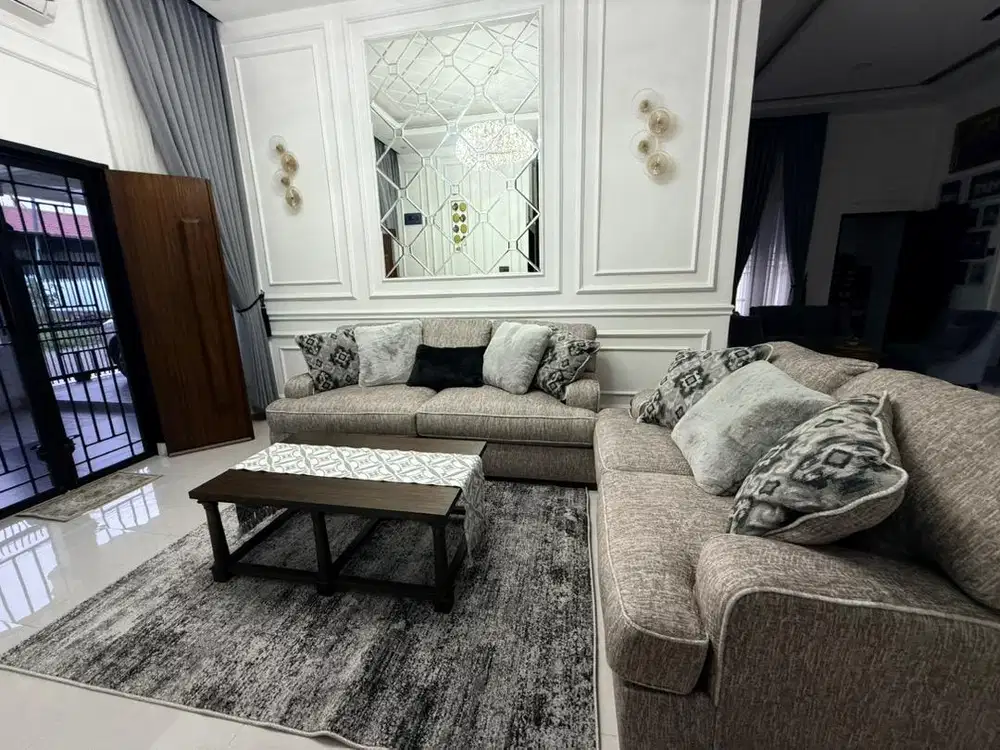 sofa ashley 3 + 2 mercado informa dan meja