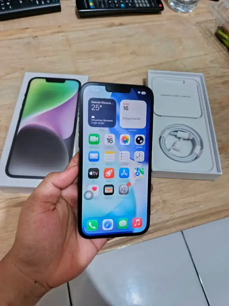BU CEPAT IPHONE 14 PLUS 128GB INTER FULLSET MULUS NOMINUS