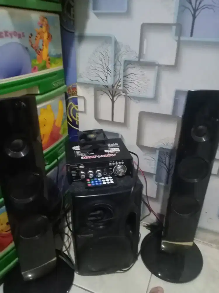 Speaker + Ampli Blutut+Usb + Radio