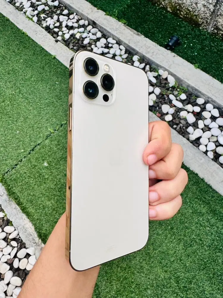 Iphone 12 Pro Max IBOX 128 Gbps Gold Like New Banget Murah