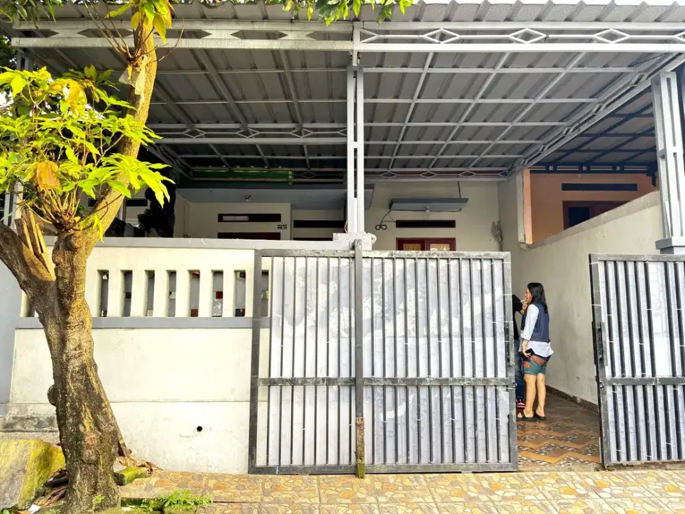 Rumah kavling di jatikramat LT.91m SHM garasi mobil bebas banjir