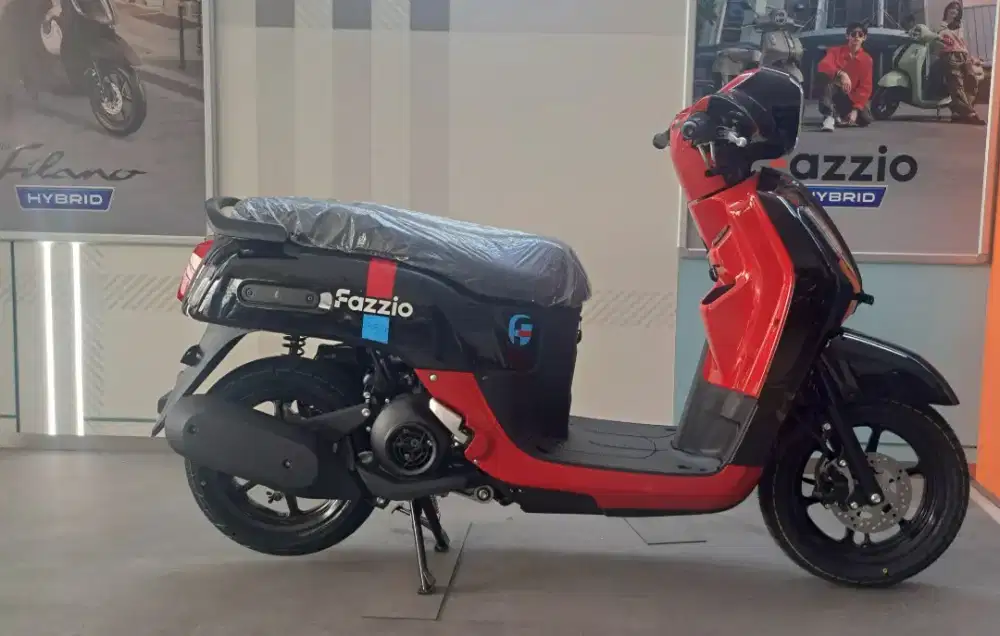 [ Motor Baru ] Fazzio hybrid kunci biasa hitam merah