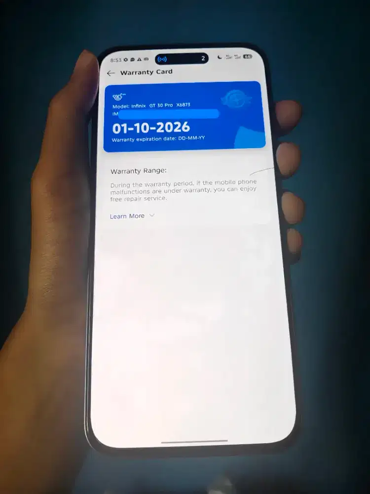 Infinix gt 30 pro 8/256 fullset blade white