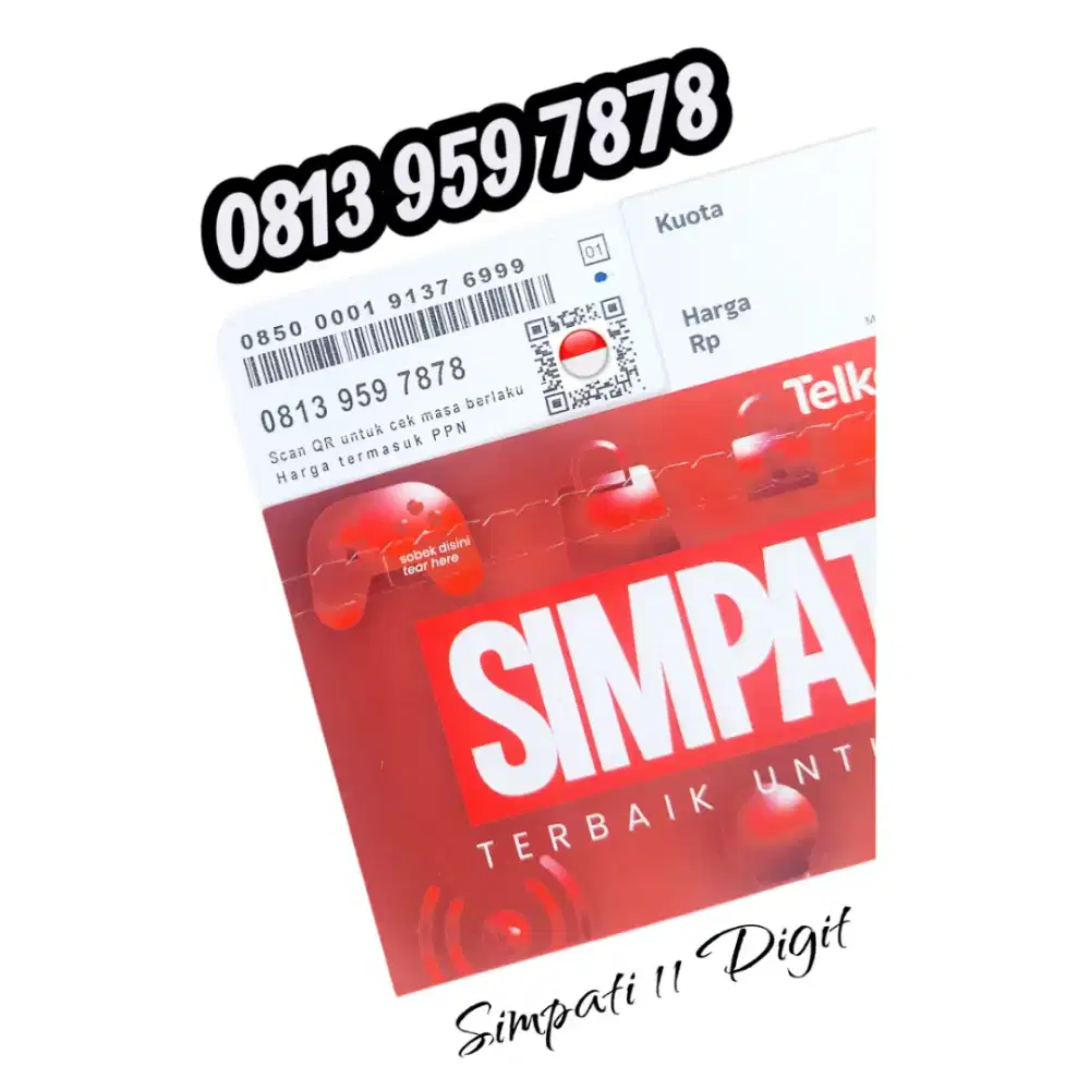 Nomor Cantik Simpati 111 Digit ekor 7878