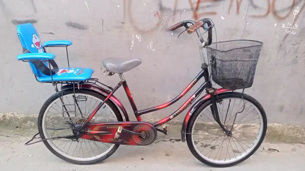 Sepeda mini / keranjang EVERGREEN Ukuran 24 ada boncengan anak