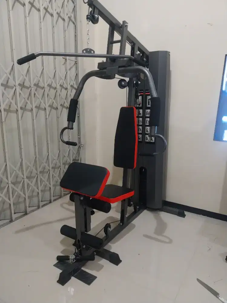 BARU ALAT FITNESS KEBUGARAN HOME GYM 1 SISI KIRIIM PLUS RAKIT