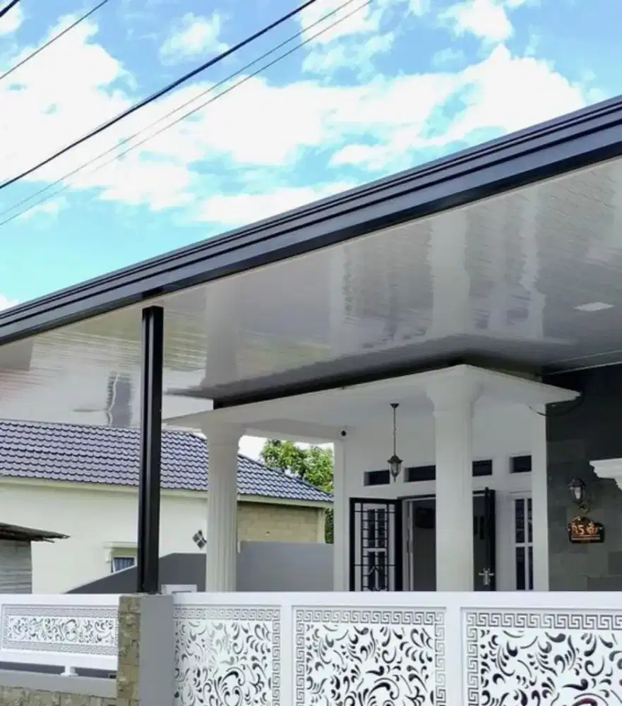Kanopi dan plafond garasi minimalis
