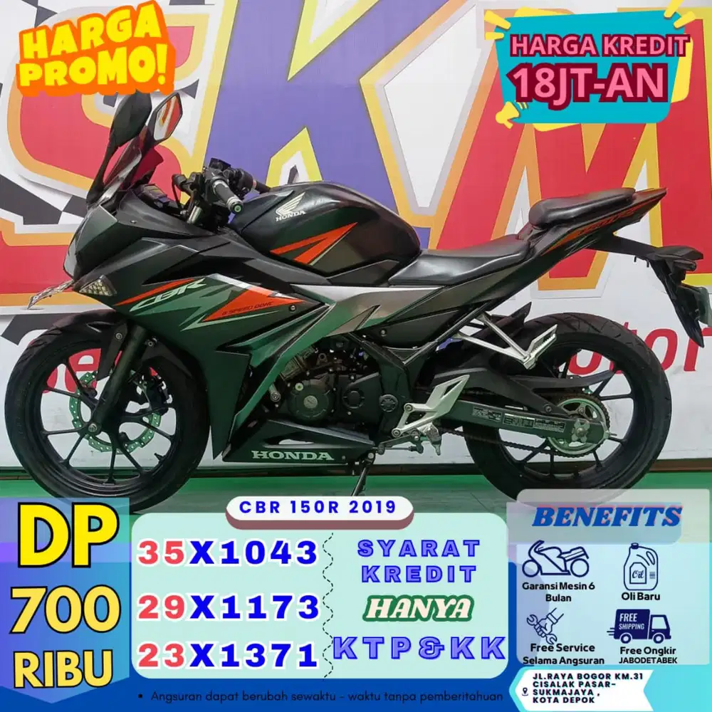 (DP 700 free servis slma angsrn) CBR 2019 cash credt