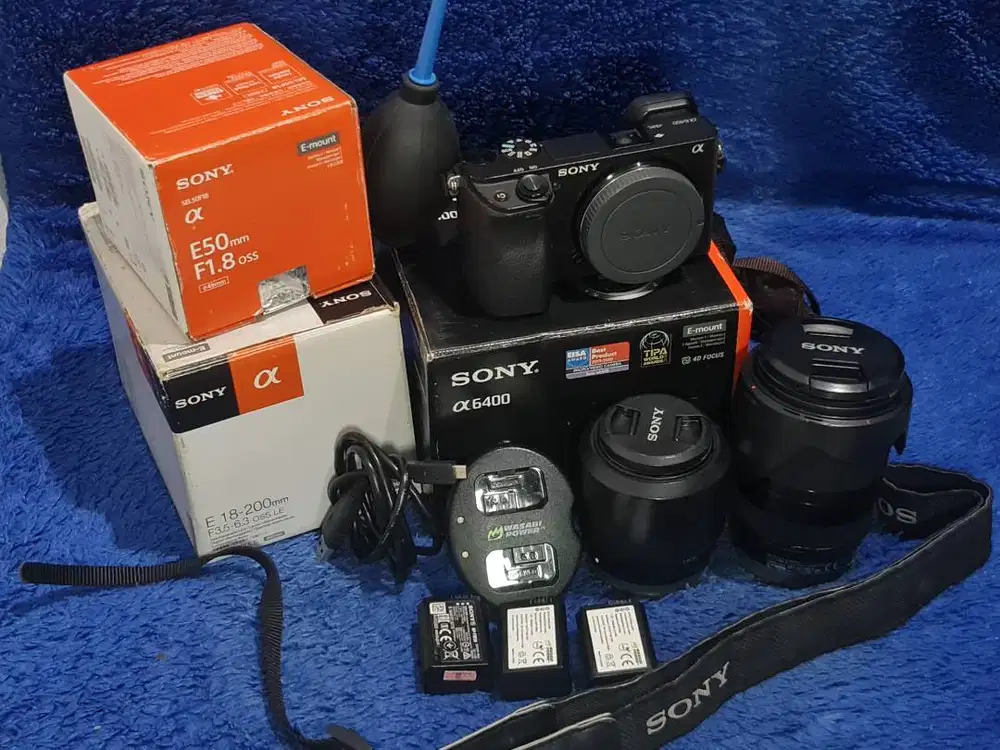 Best Deal Sony A6400 Fullset! 2 Lensa OSS + 3 Batre | Siap Pakai