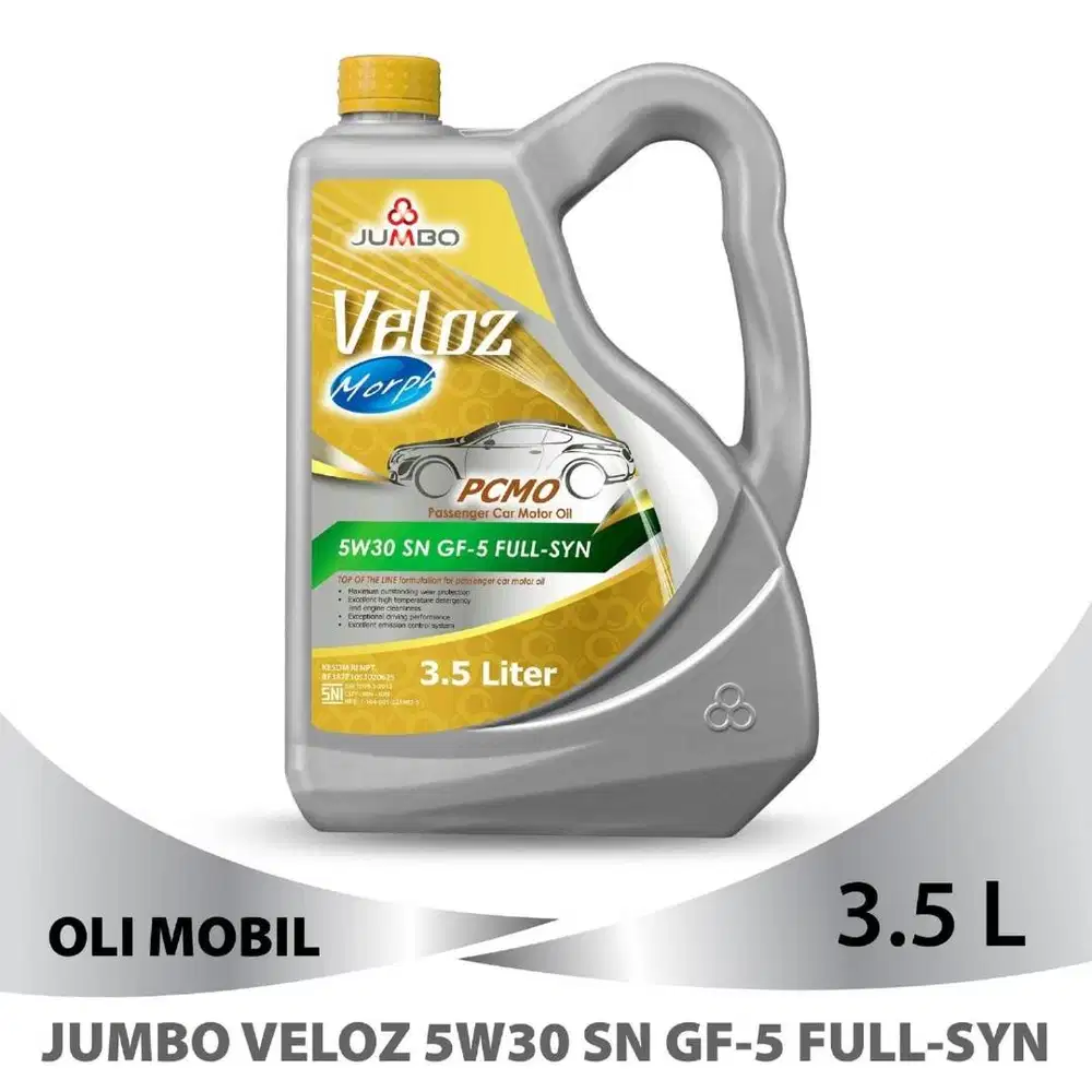 Jumbo Veloz 5W30 API SN Full Synthetic - Ayo Ganti Oli