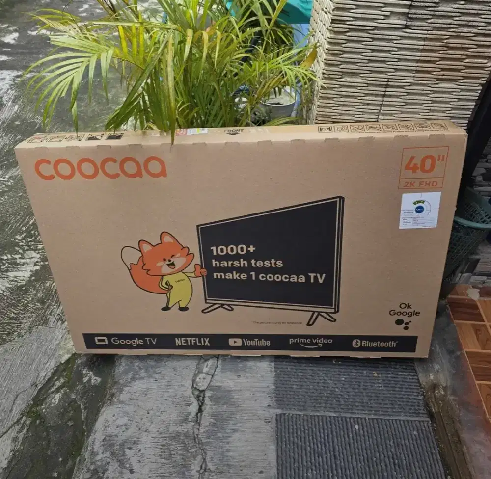 Tv coocaa 40 google tv baru youtube netflix
