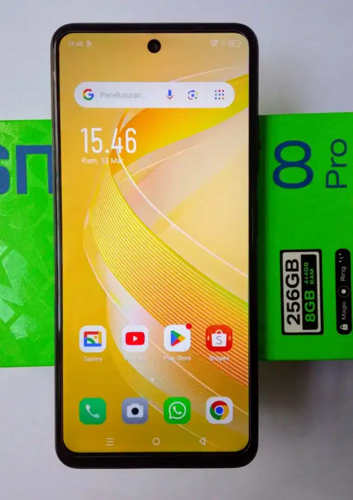 Infinix Smart 8 Pro kamera 50Mp, memori 256GB, ram 4+4GB  Fullset