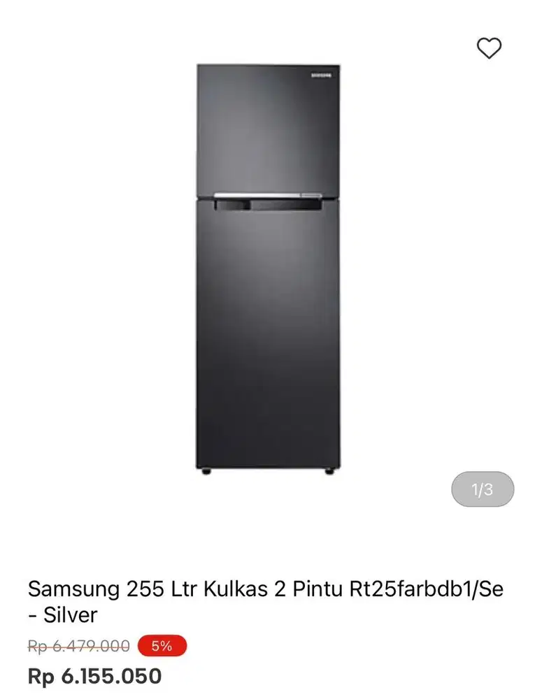 KULKAS SAMSUNG 2 pintu 255liter