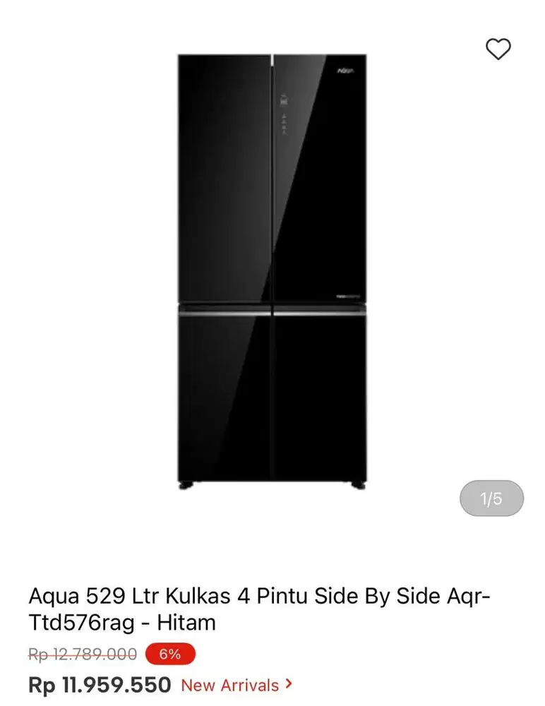 KULKAS AQUA SBS MULTIDOOR 529liter