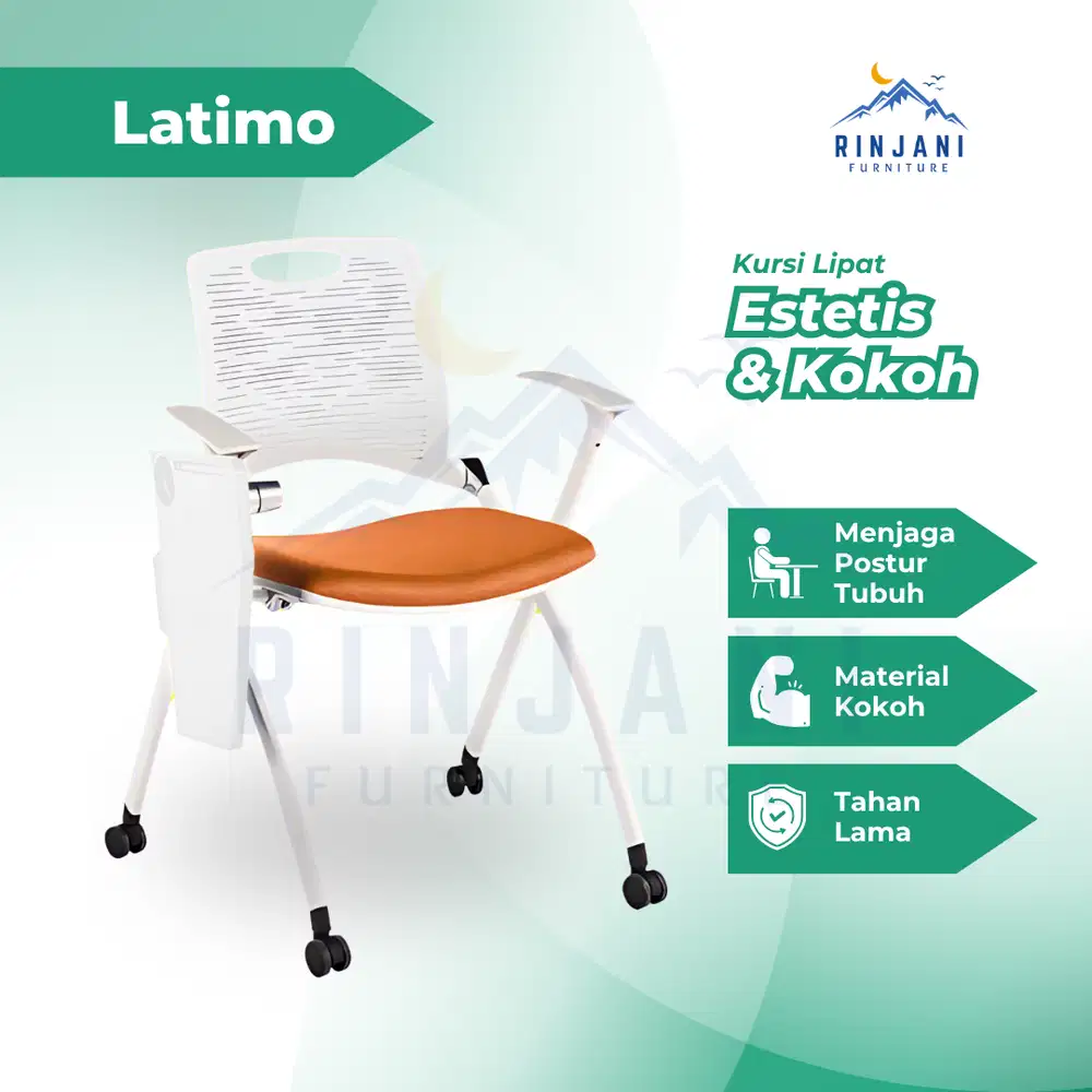 Kursi Bimbel - Kursi Mahasiswa | Kursi Kampus Lipat (Tipe Latimo)