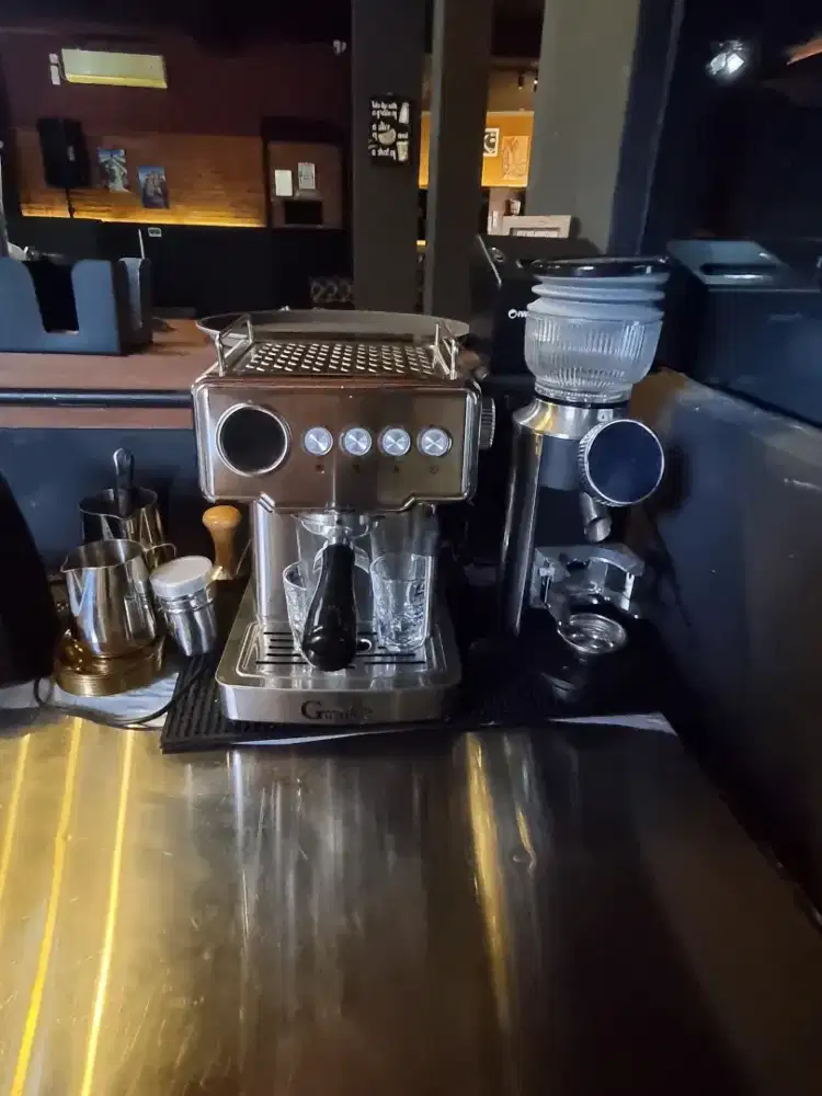 3 bulan pake mesin kopi gustino alcantara+grinder n5003+tools