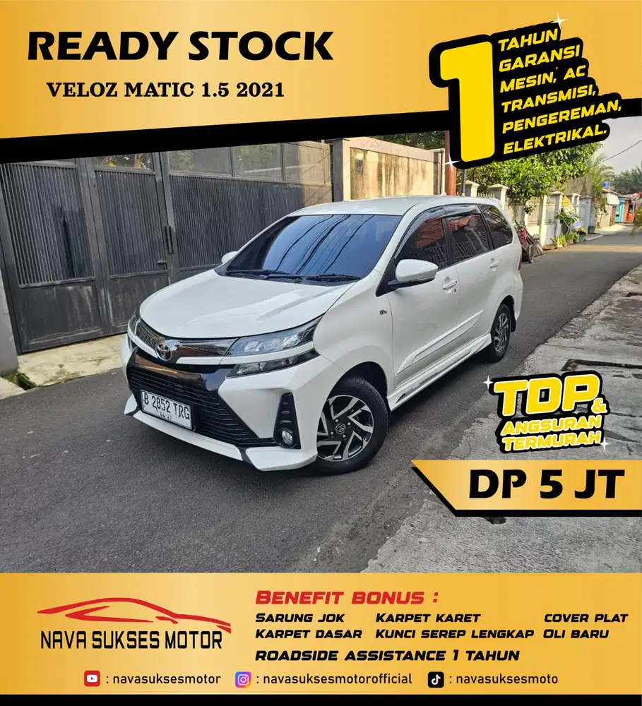 TDP 5 JUTA - VELOZ MATIC 1.5 2021
