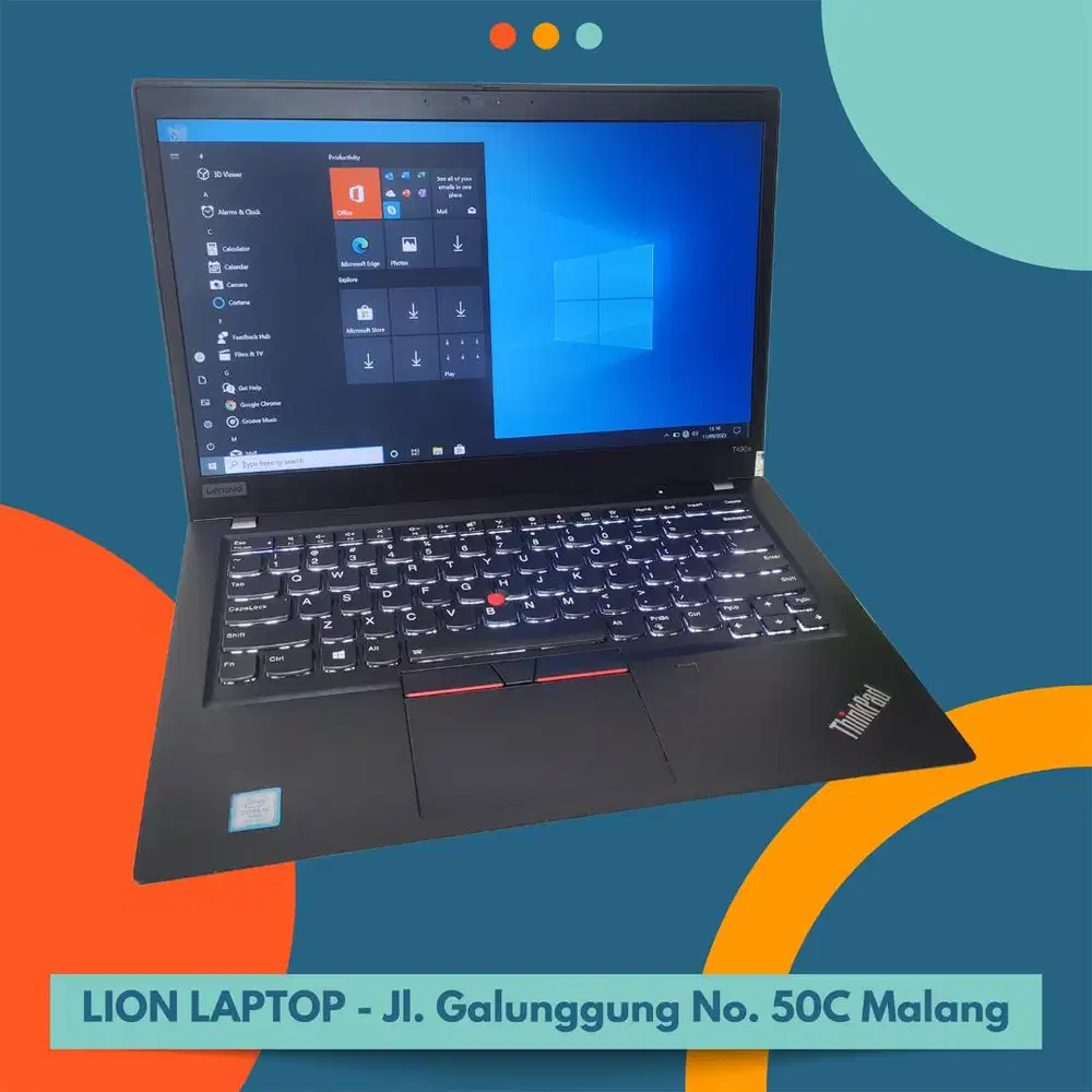 RAM 16GB SSD 512GB Core i5 Slim Lenovo Thinkpad T490s [16|03]