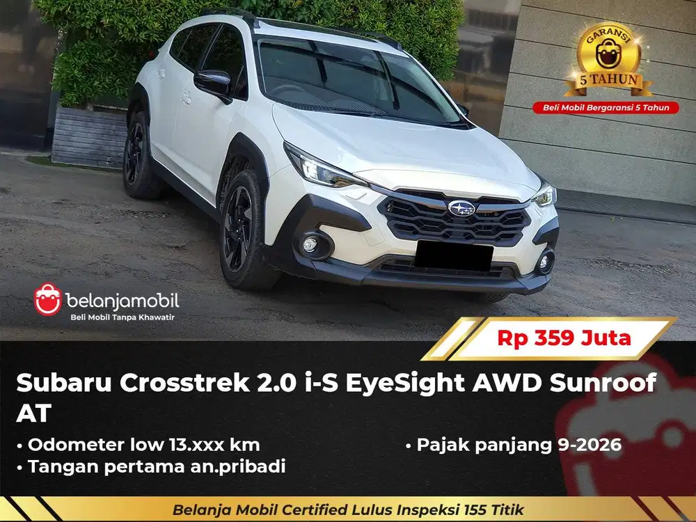 [ LOW KM 13RB ] Subaru Crosstrek 2.0 i-S EyeSight AWD AT 2023/2024