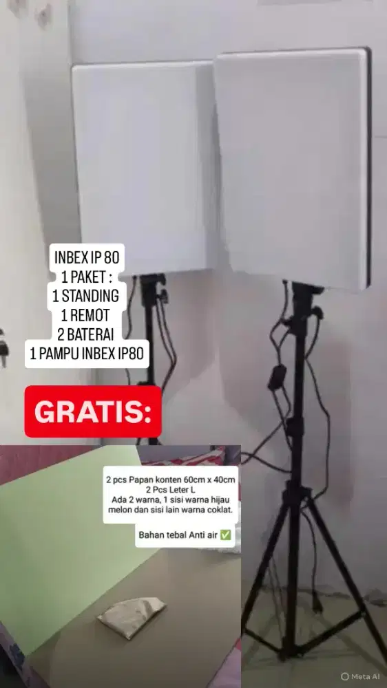 Inbex ip80 + 2 papan konten