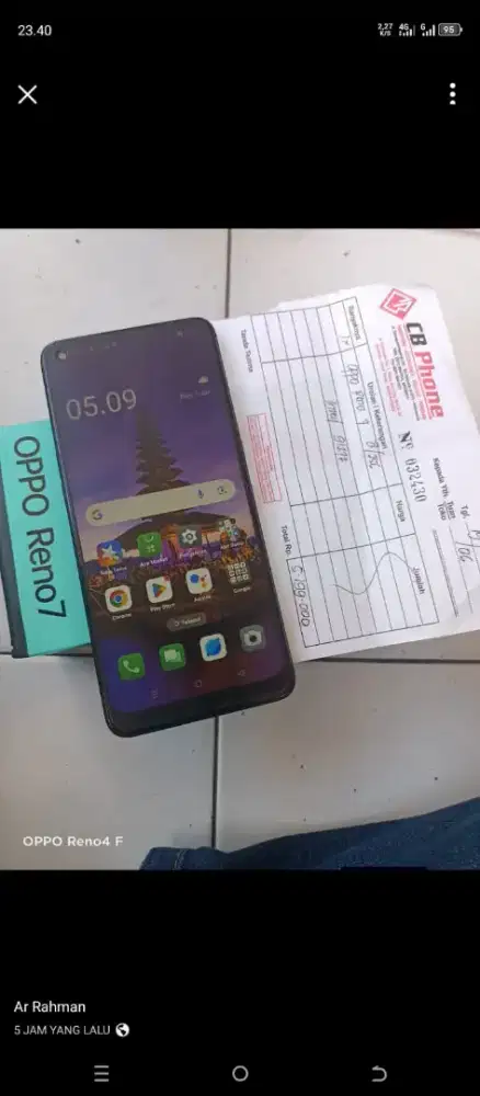 Oppo Reno 7 ram 8/256