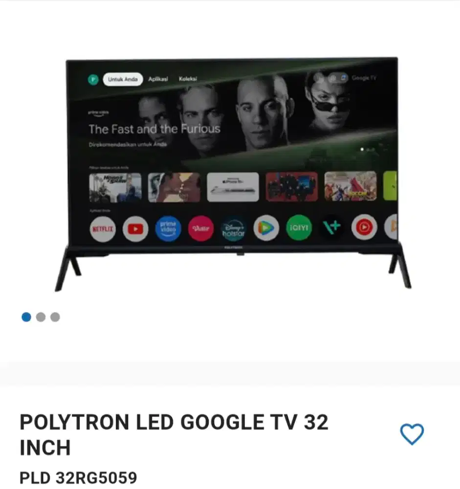 POLYTRON LED GOOGLE TV 32INCH