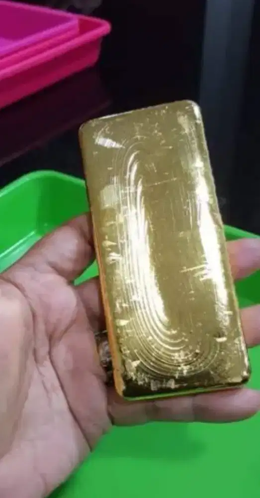 Ready emas LM batangan murni kadar 99% dari hasil peleburan perhiasan