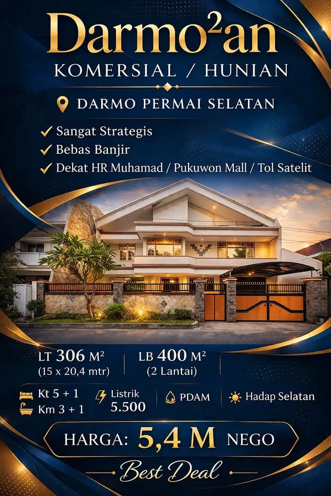 DIJUAL RUMAH DARMO PERMAI SUPER CIAMIK! SEMI FURNISHED DAN STRATEGIS!