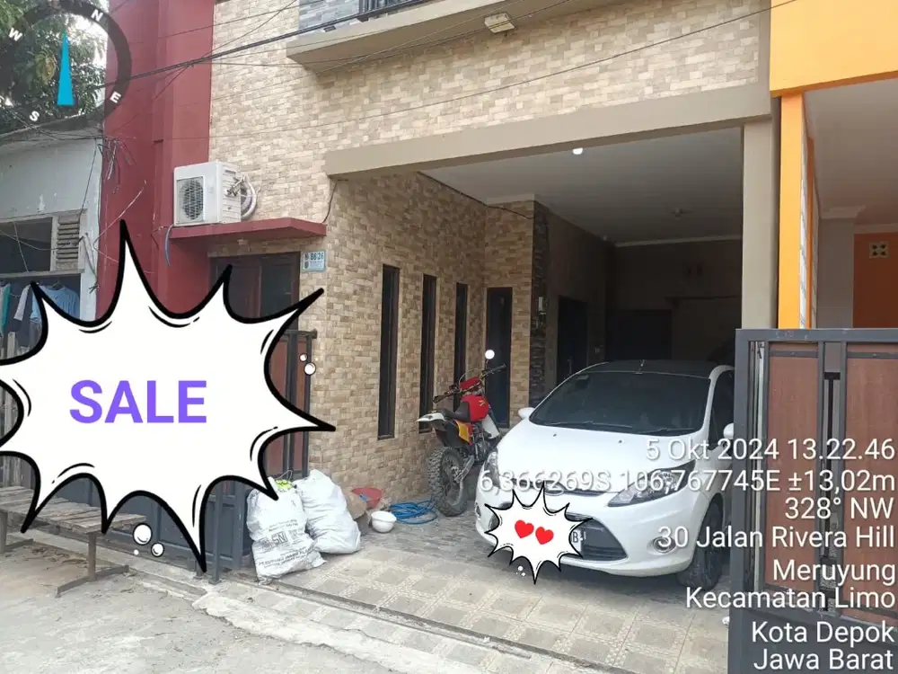 DIJUAL RUMAH 3 LANTAI RIVERA HILLS DEPOK! LOKASI STRATEGIS DEKAT TOL!