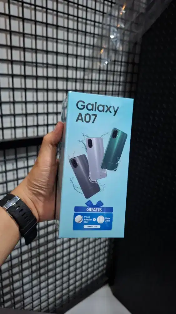 SAMSUNG A07 4/64 GB Rp 1.599.000 GRATIS CASE & Adaptor 25W