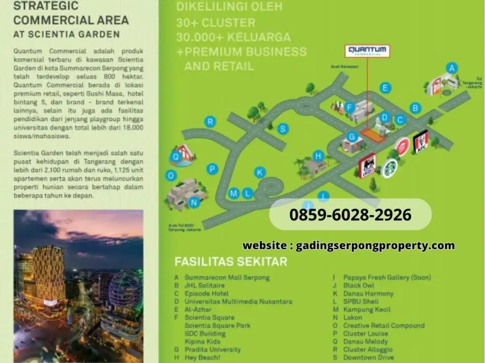 Free Ppn Ruko Quantum By Summarecon Serpong 4lantai Jl.utama 5,1m Aja