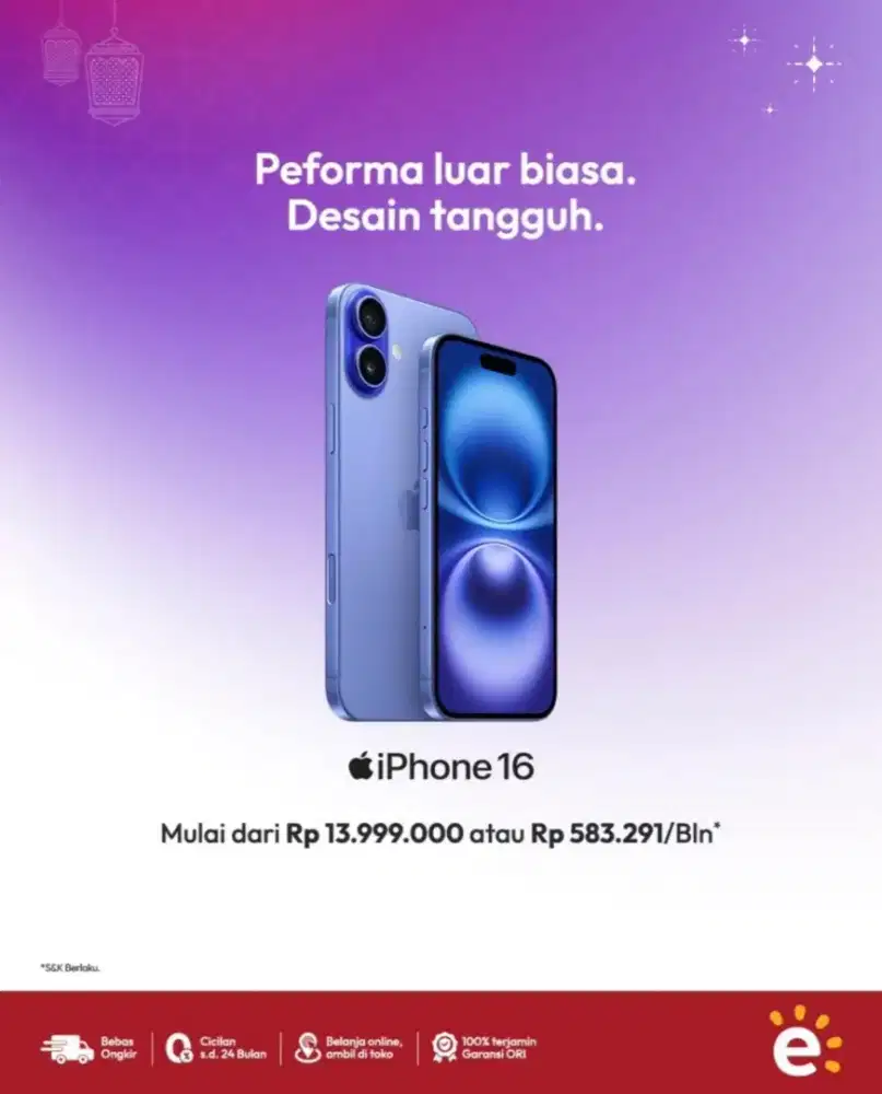 IPHONE 16 - BISA KREDIT TANPA DP
