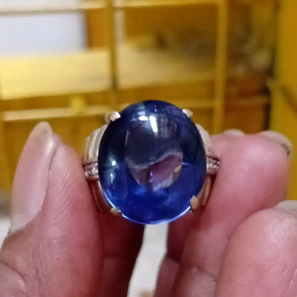 Kristal blue obsidian