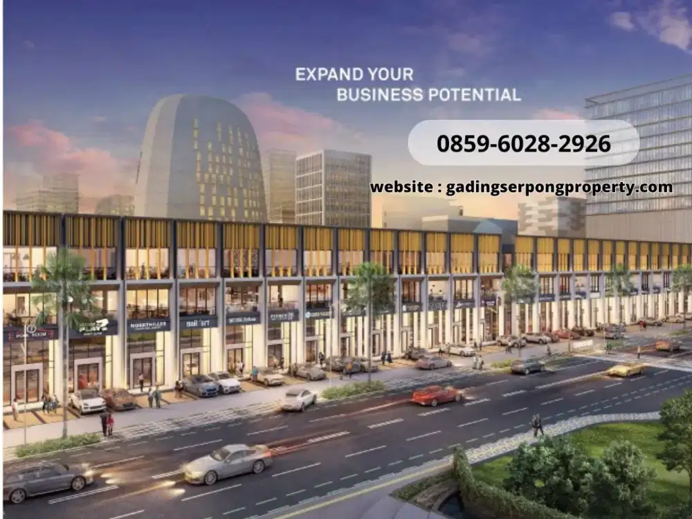 QUANTUM HIGH CEILING Ruko Seluruh Hadap Jalan Gading Serpong 4 Lantai