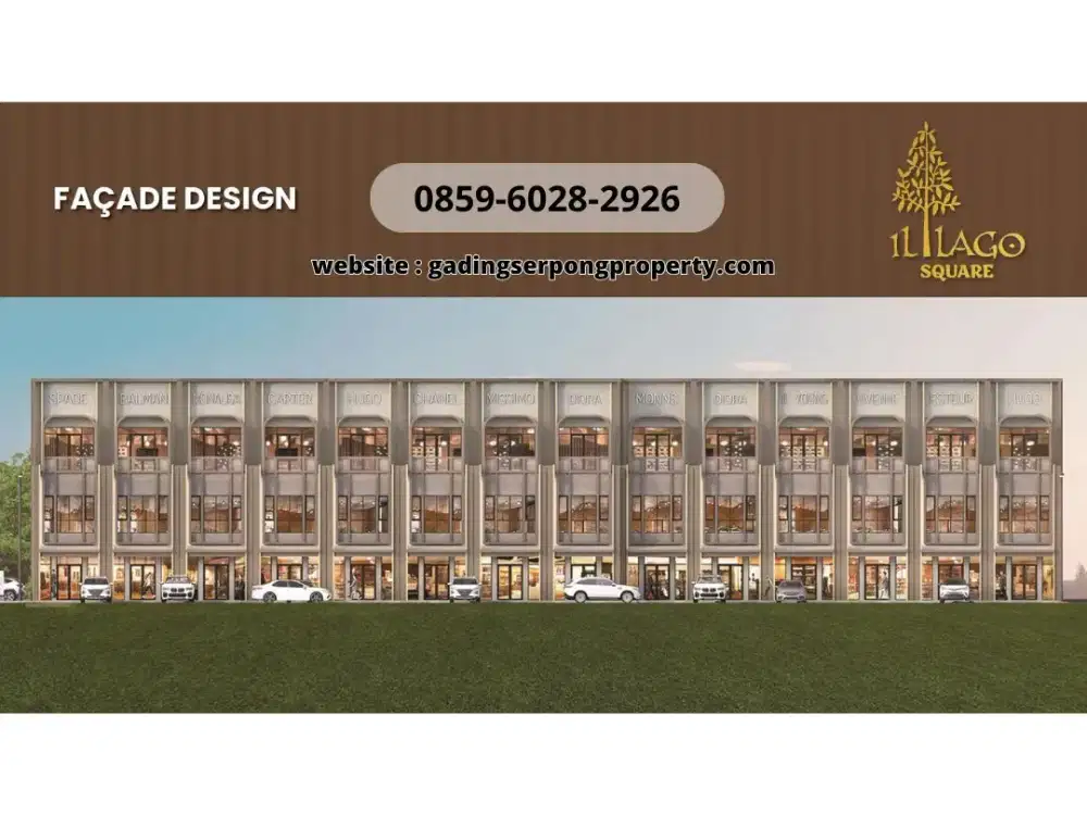 Ruko ILLAGO SQUARE By PARAMOUNT LAND Premium Commercial Gading Serpong