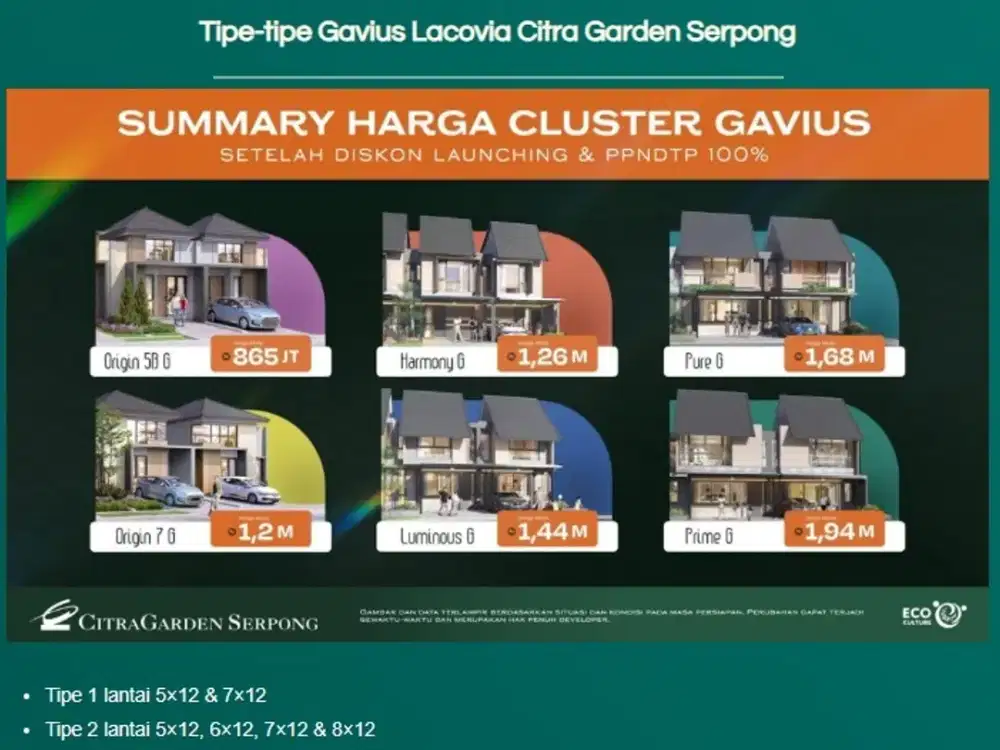 PREMIUM Home Gavius at Citra Garden Serpong Full Access, toll Dekat!