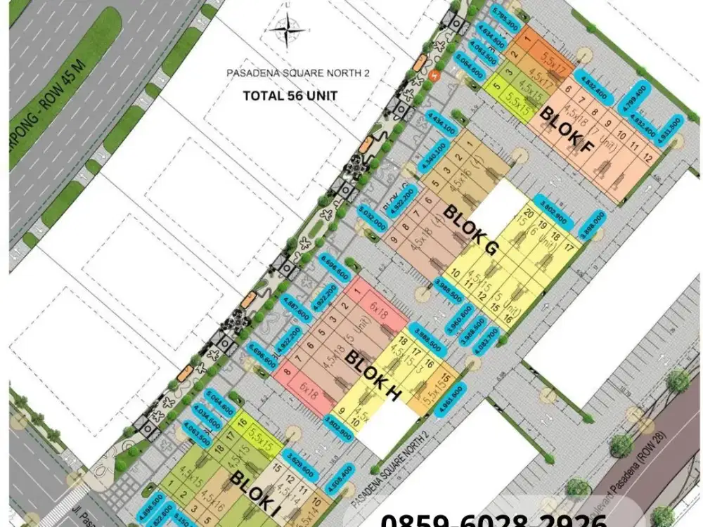 Pasadena North Square – Ruko Modern Eksclusif Premium Gading Serpong