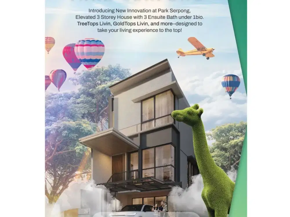 Early Bird Mulai 800 Jutaan! GoldTops Livin Rumah Terbaru Park Serpong