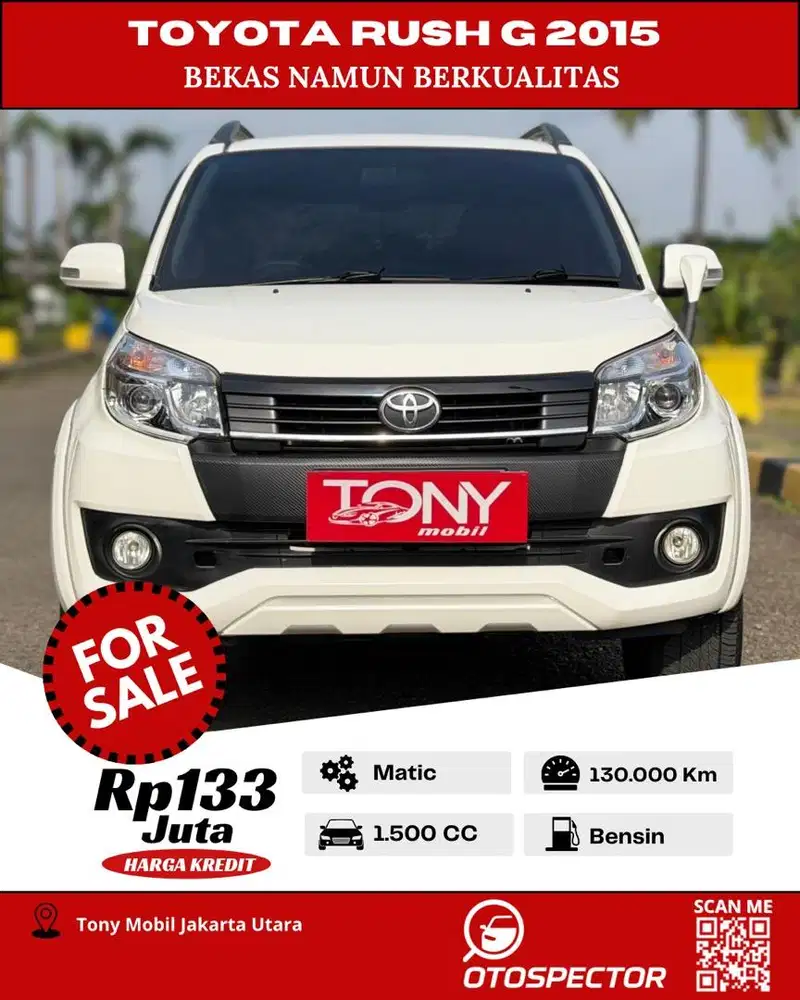 #Tony Mobil# Toyota New Rush G 2015 Putih