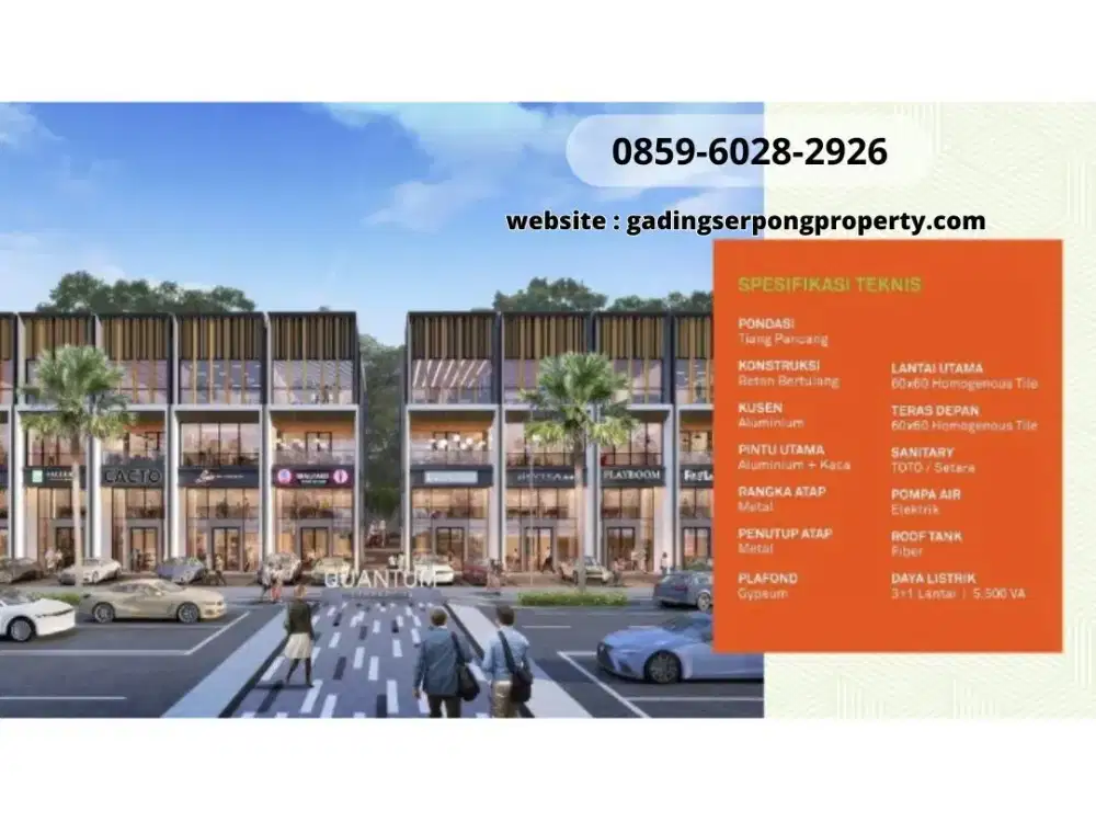Terbaru Ruko Quantum type 5x16 6x16 Limited By Summarecon Serpong
