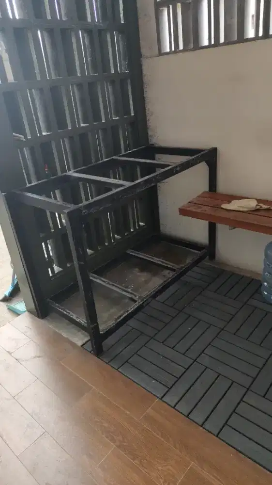 Rak bekas galvanis aquarium 120x60