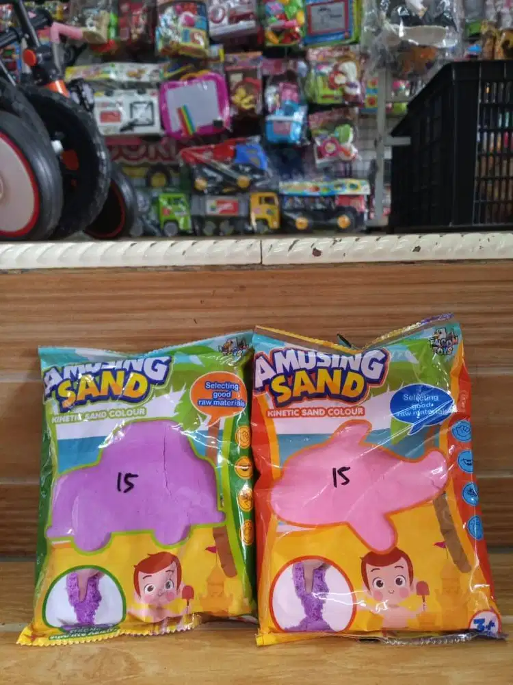 mainan anak pasir kinetik 500gr