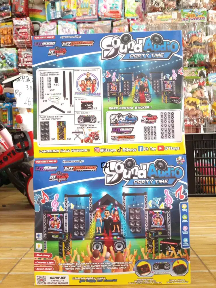 mainan anak sound audio panggung baterai