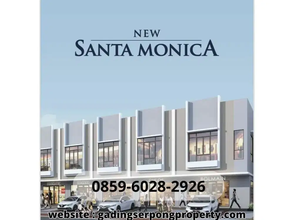 Ruko TERMURAH di Gading Serpong PARAMOUNT LAND Santa ANNA, MONICA L4,5