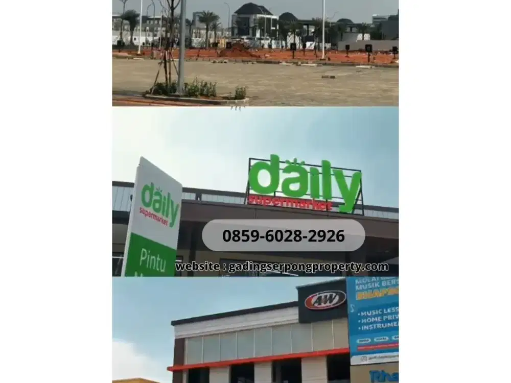 Ruko Market Tinggi GADING SERPONG MAGGIORE SIGNATURE Paramount Land