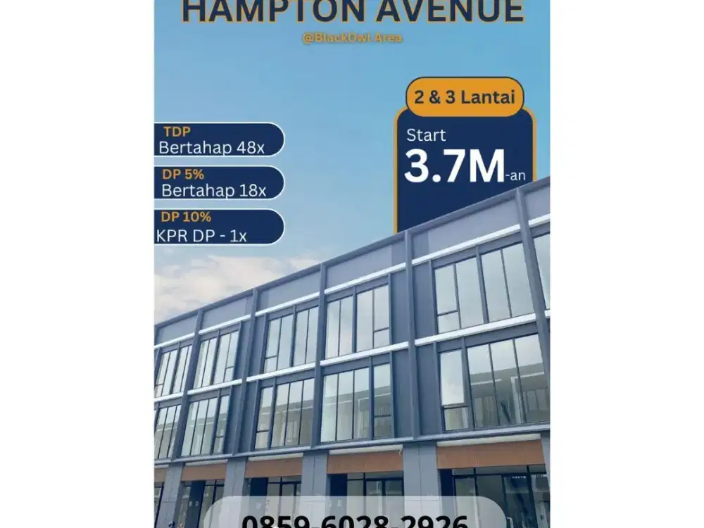 Harga Termurah+Free PPN Ruko Hampton Gading Serpong Mulai Harga Promo