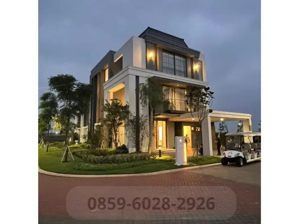 Tipe 8x15 Armont DR 4 Rumah 3 Lantai new facade all marmer at bsd city