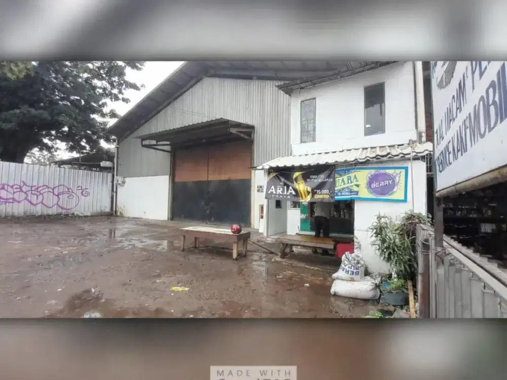 Gudang Usaha 591m² Akses Kontainer, Listrik 5500W – Siap Pakai!