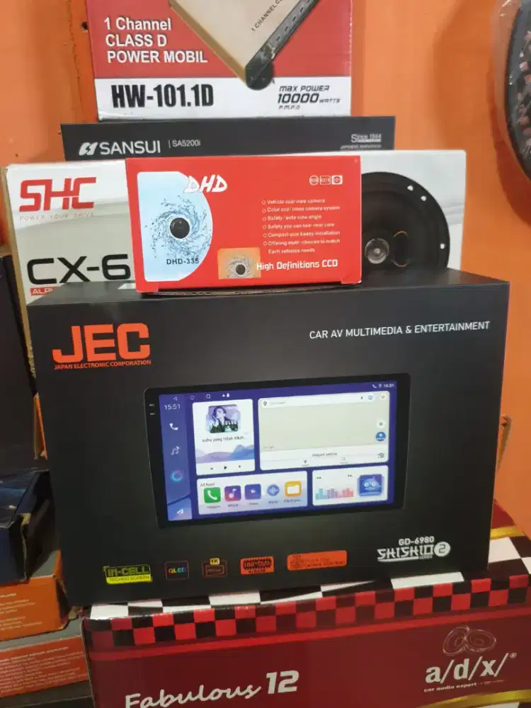 Android JEC Layar 9 Inchi Ram4/64gb free Camera Parkir Led Plus Psang